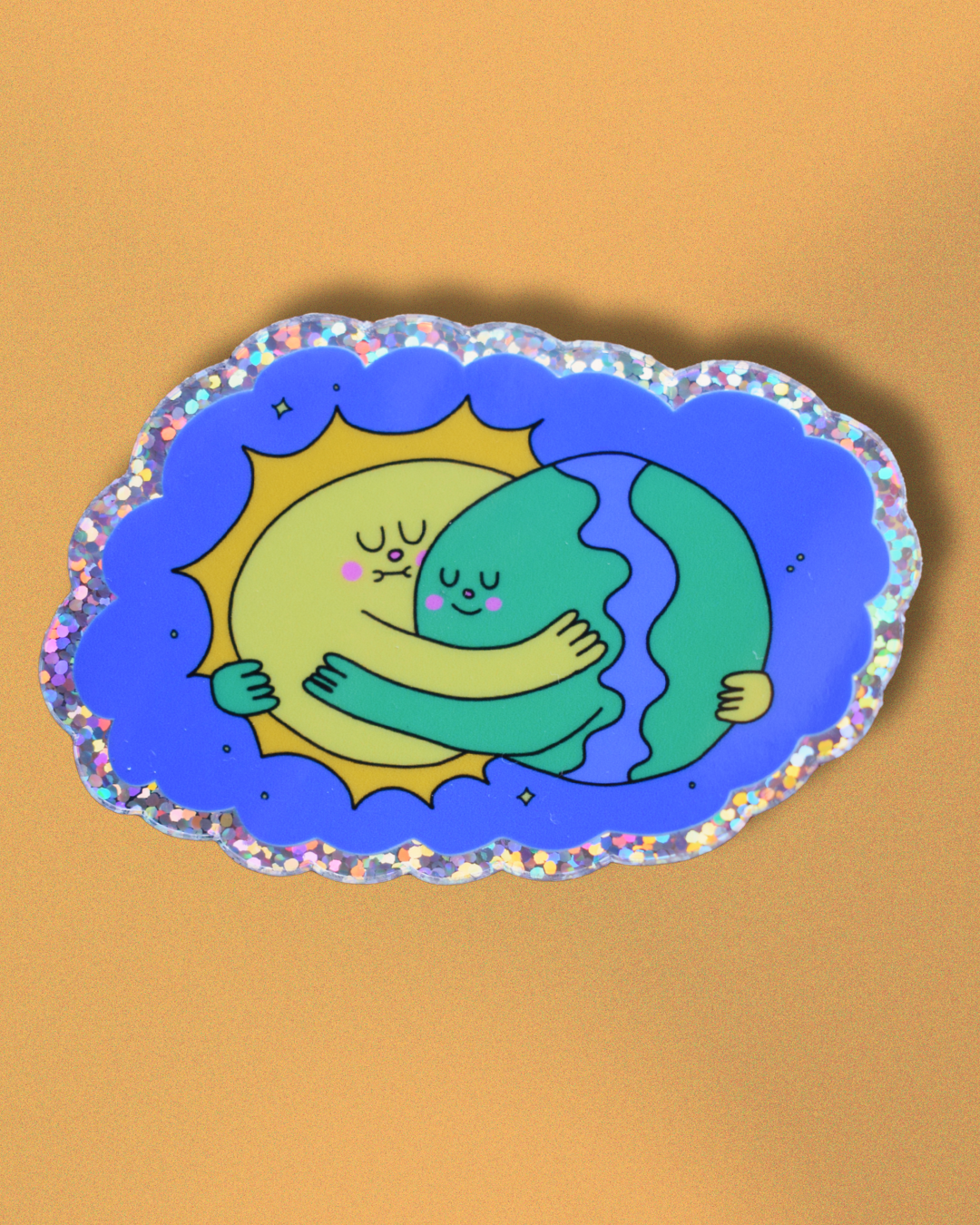 "You give me energy" glitter vinyl die-cut sticker