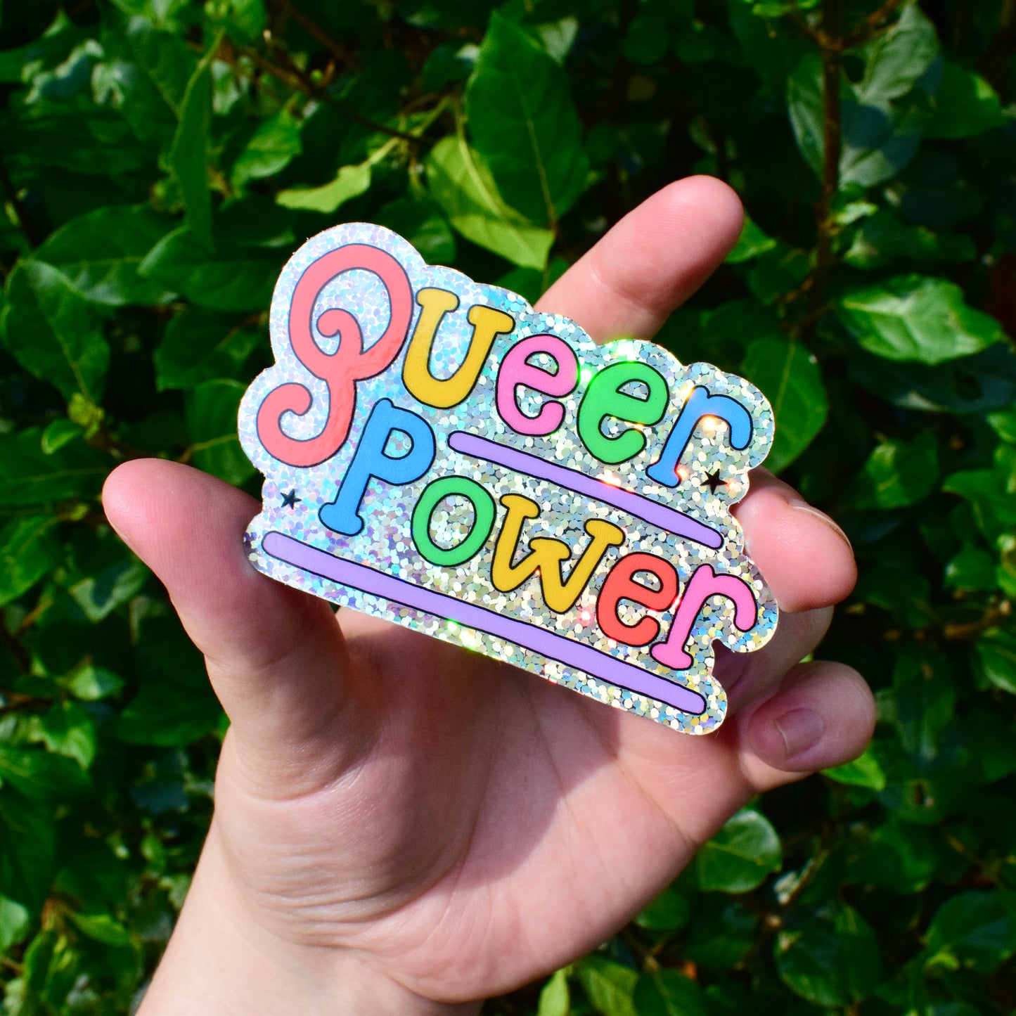Queer Power - Glitter Sticker