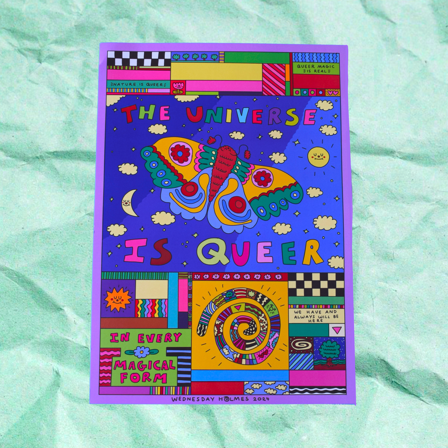 THE UNIVERSE IS QUEER - 2024 - A3 art print