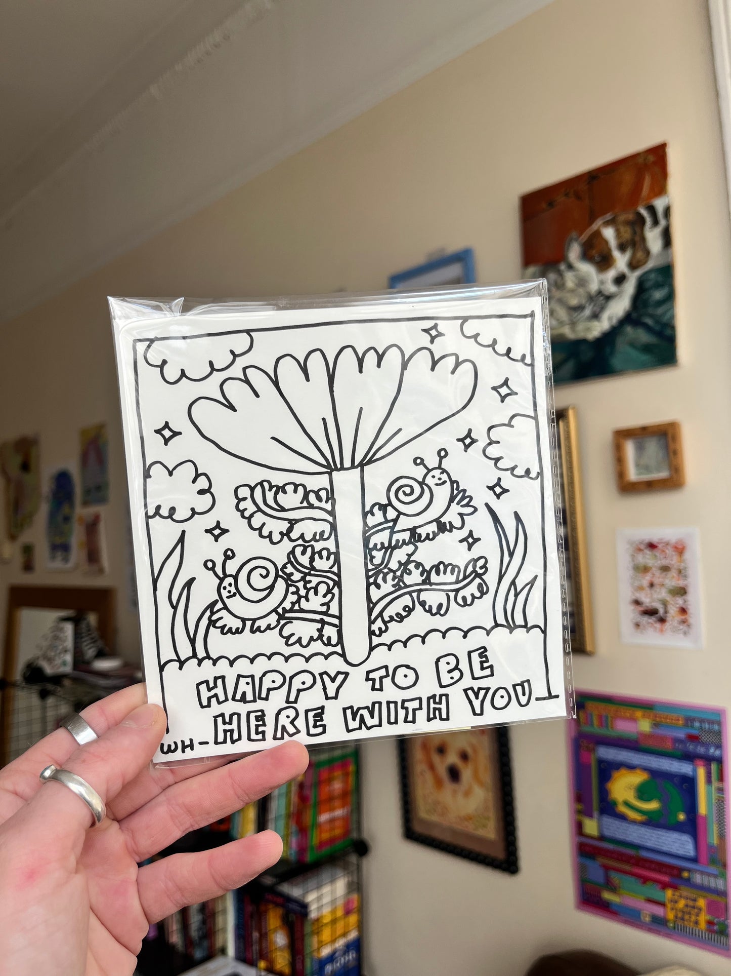 Happy to be here with you - original drawing