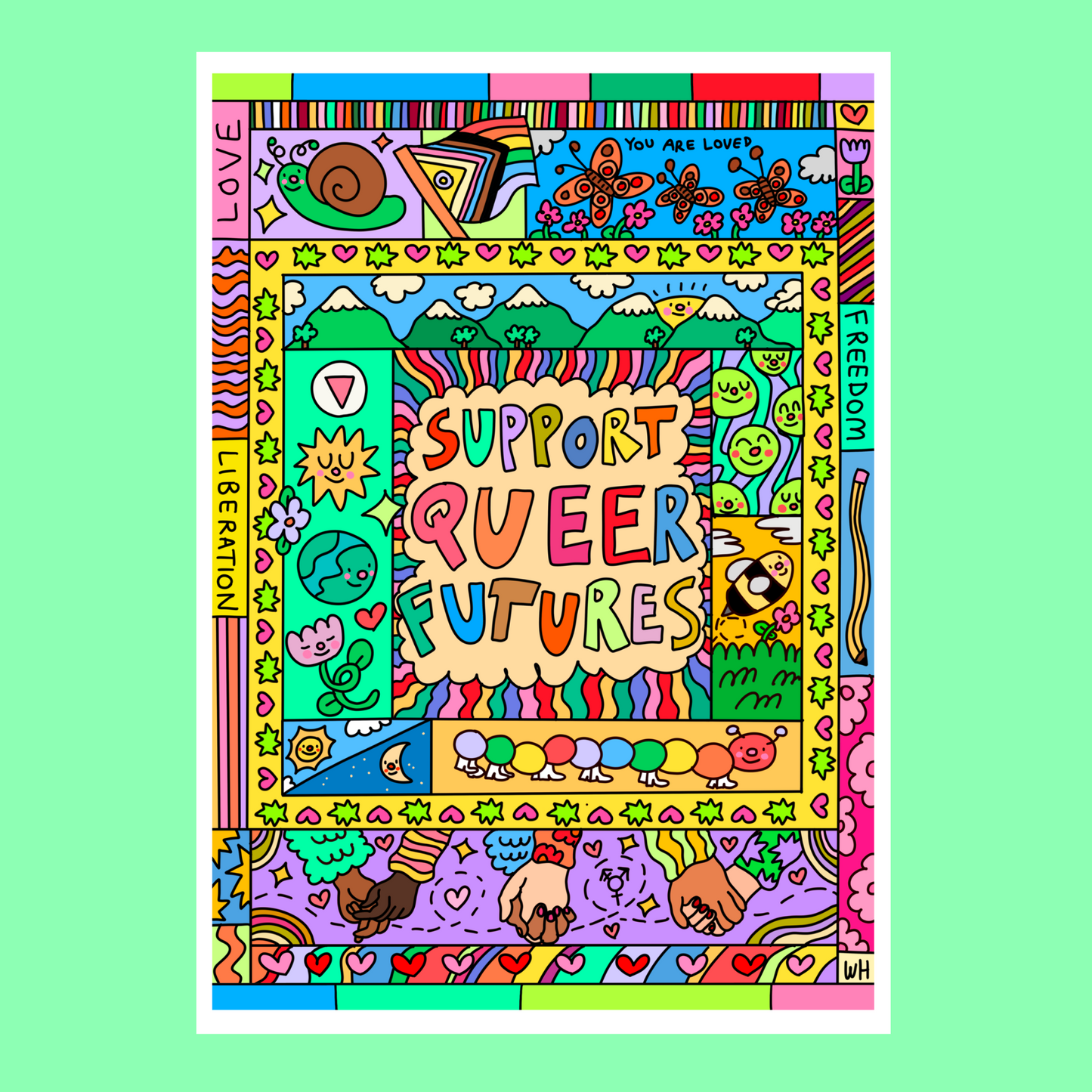 Support Queer Futures - Special Edition A4 art print