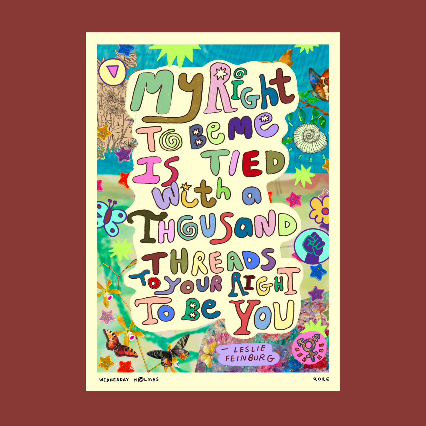 Leslie Feinburg art print - a5