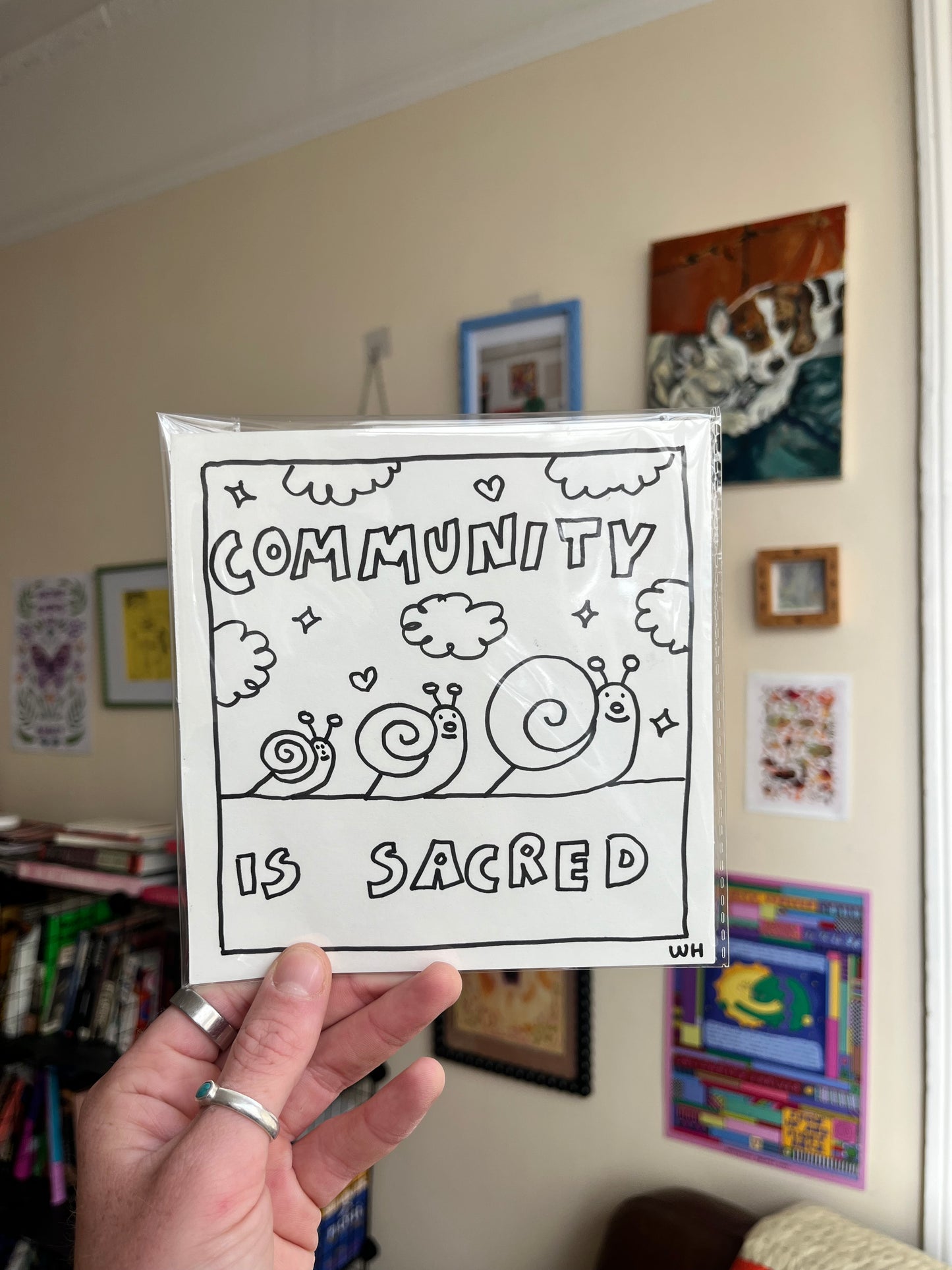 Community is sacred - original drawing