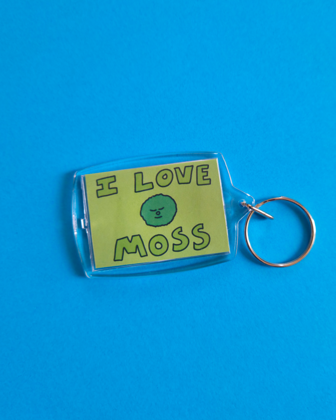 I love moss Keyring