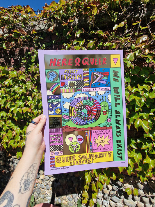 We will always exist - gold foil