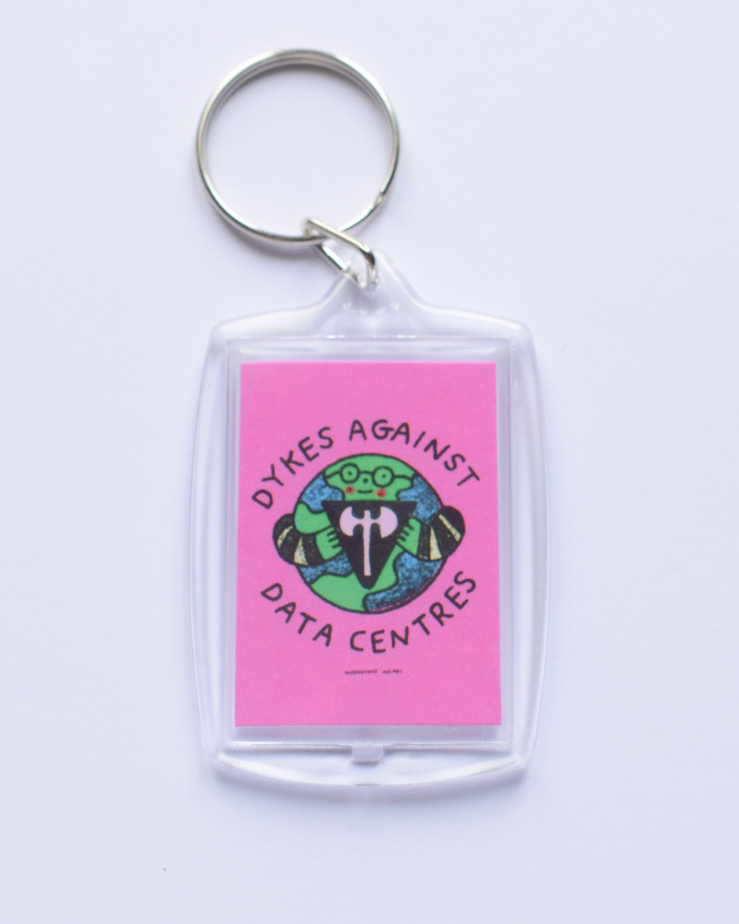 Dykes Against Data Centres - Keyring