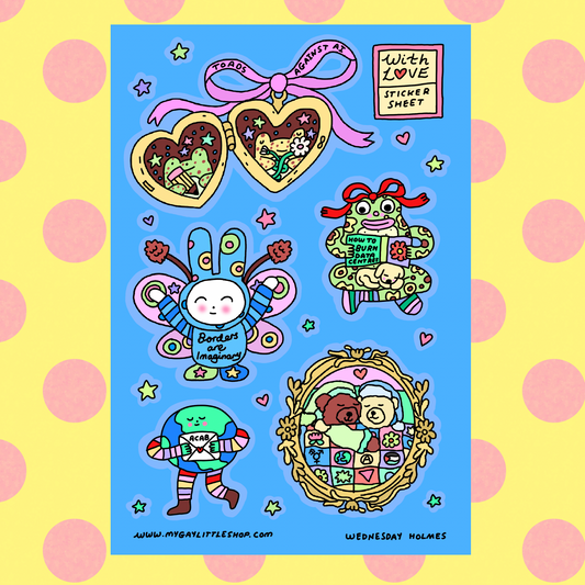 With Love - sticker sheet