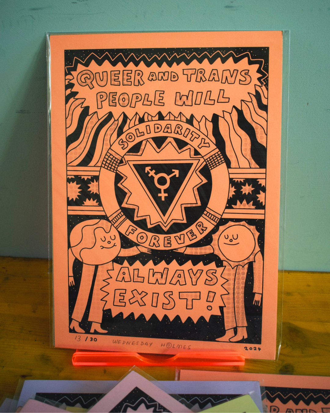 I'M A RARE FIND - Limited edition A4 print "queer and trans people will always exist!"