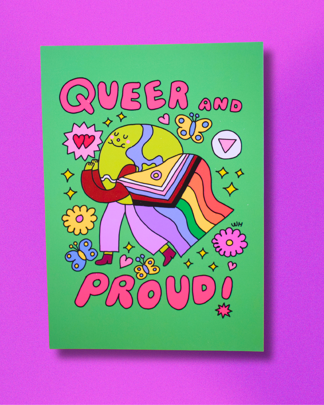 "Queer and proud" a6 mini art print