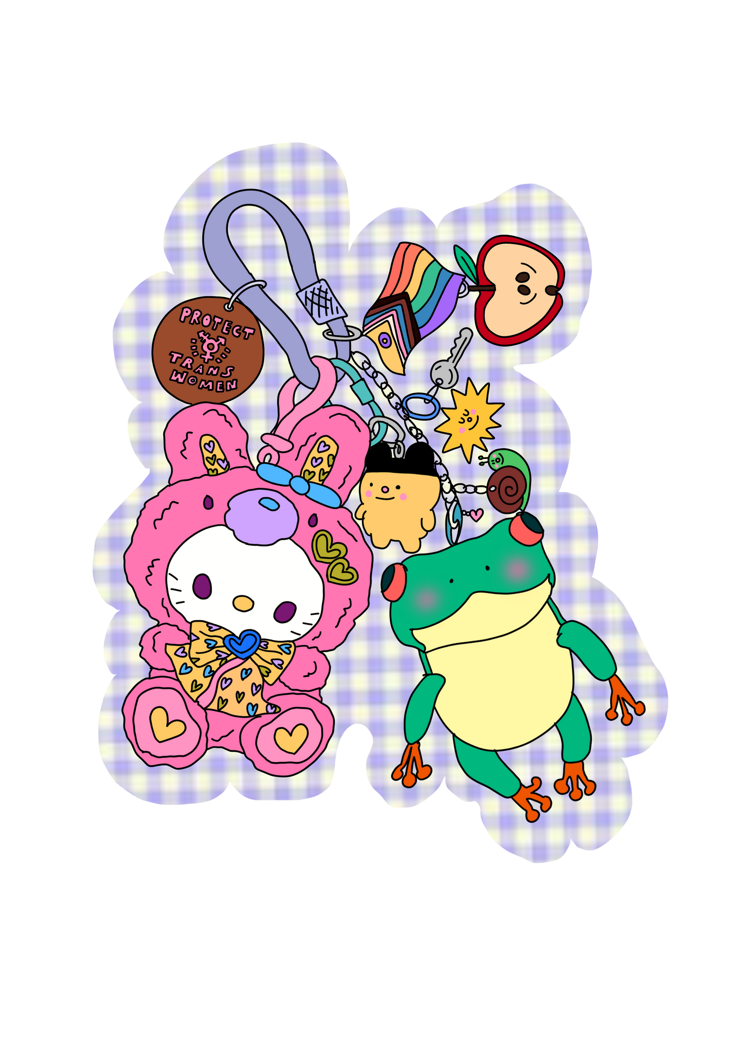 Gay carabiner sticker