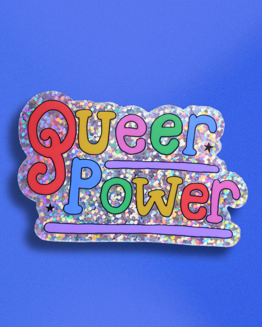 Queer Power - Glitter Sticker