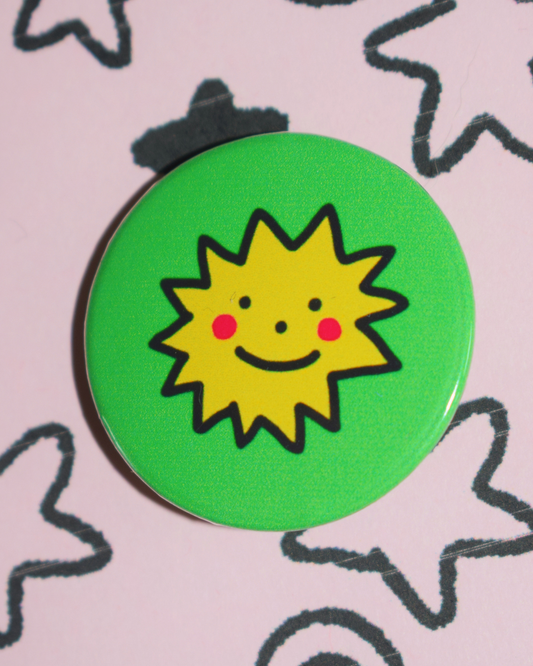 Sunshine button badge