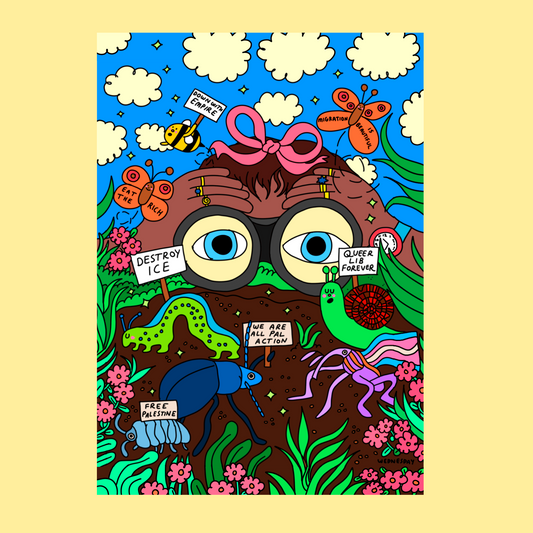 At odds with nature - art print