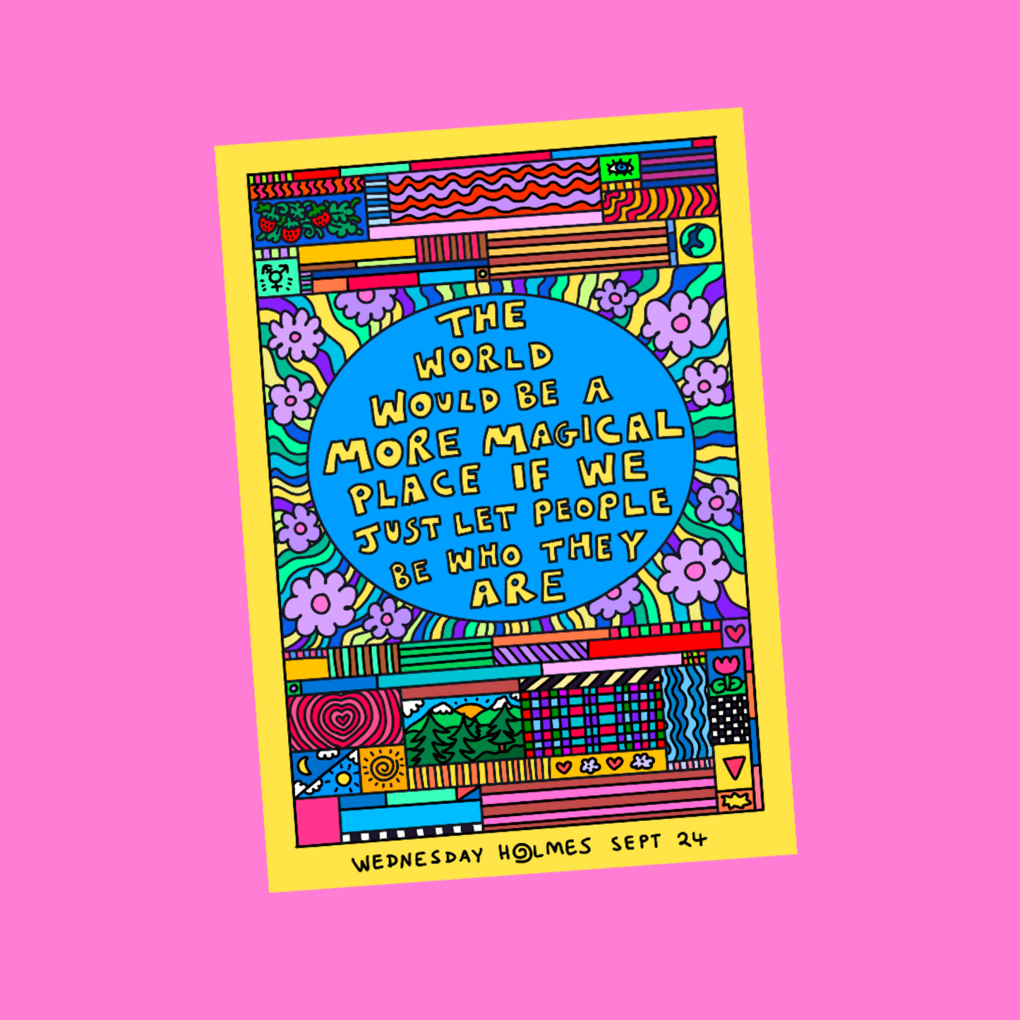 The world would be a magical place - mini print