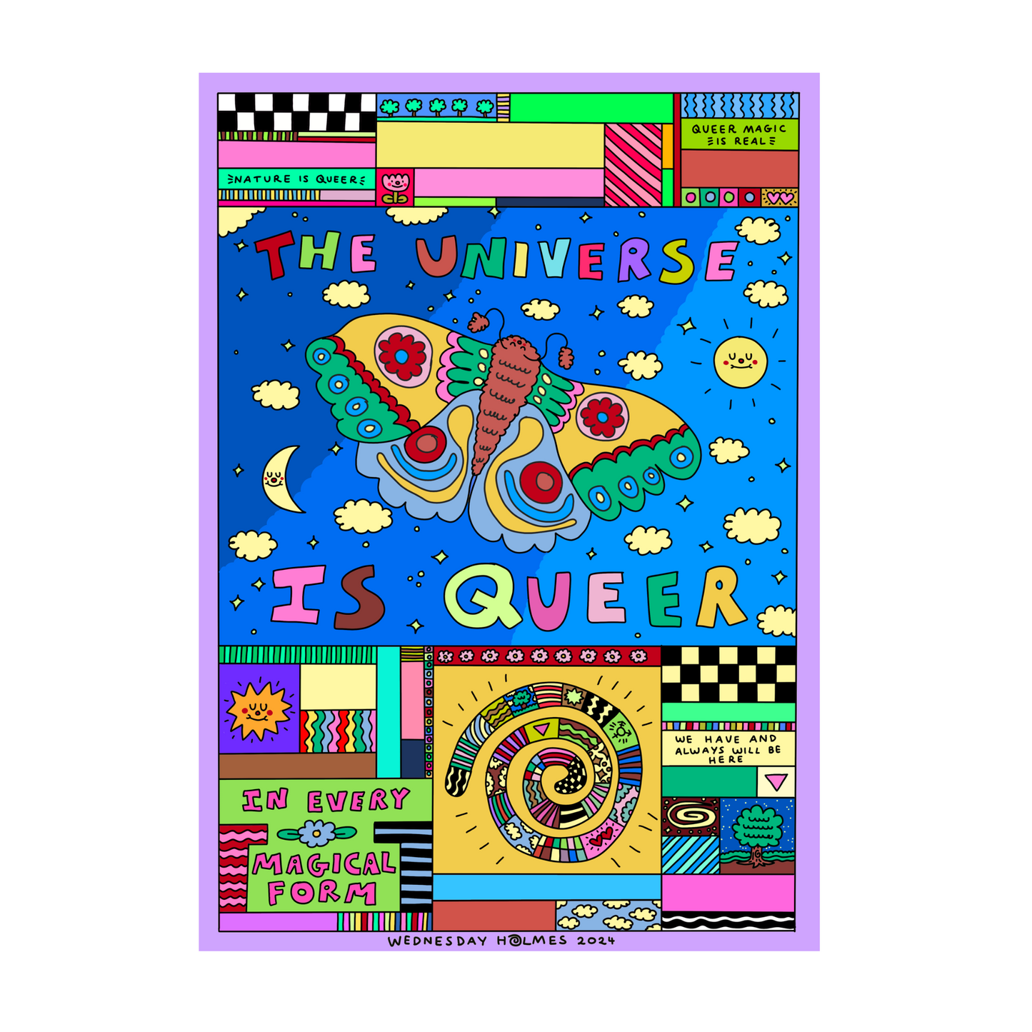 THE UNIVERSE IS QUEER - 2024 - A3 art print