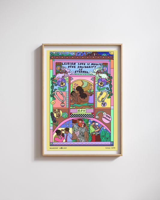 Lesbian Histories - Fine Art Poster A3 (29.7 x 42  cm)