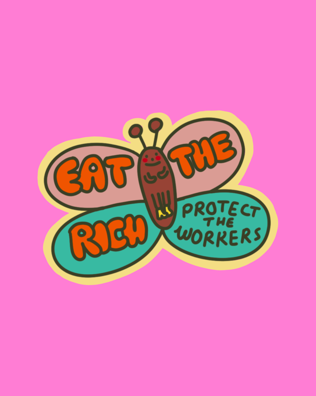 Eat the rich - sticker