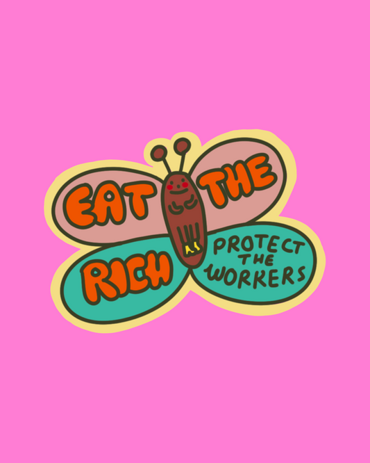 Eat the rich - sticker