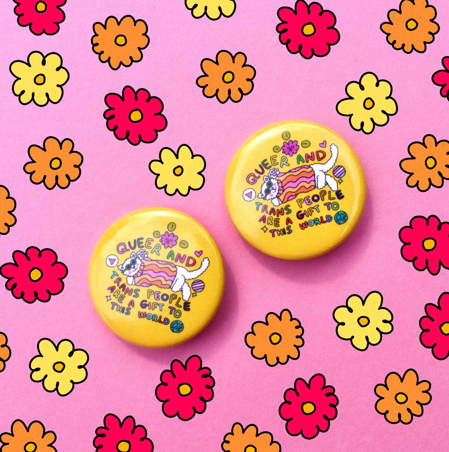 Queer and trans people are a gift to this world - badge