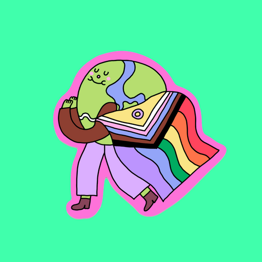 Queer pride - die cut sticker