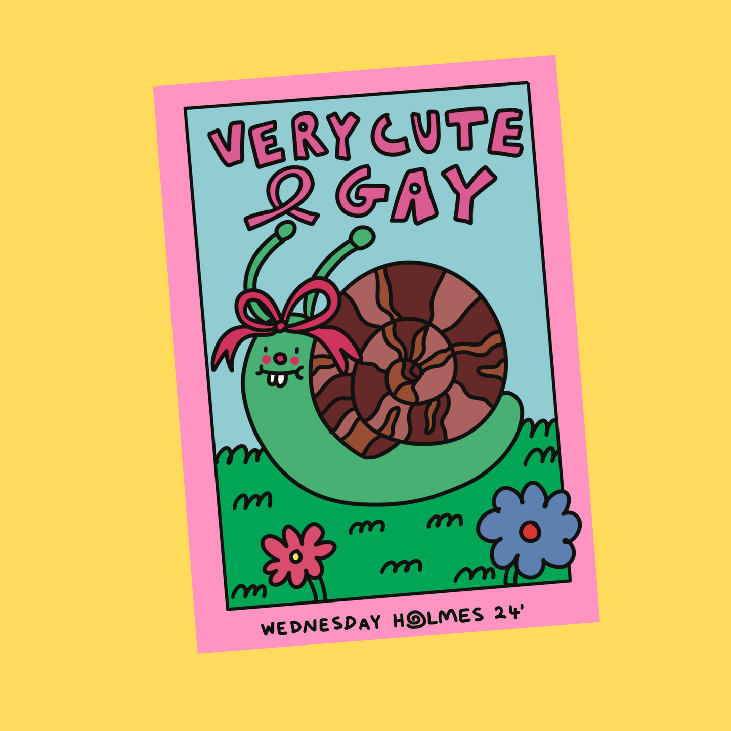 Very cute and gay - mini print - a6