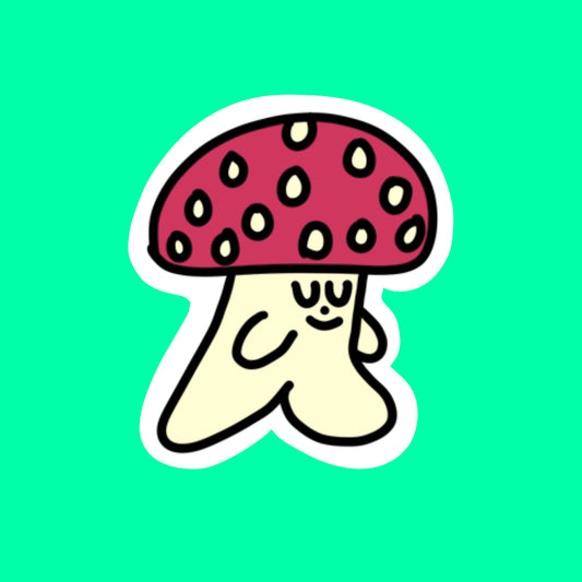 Mushroom sticker