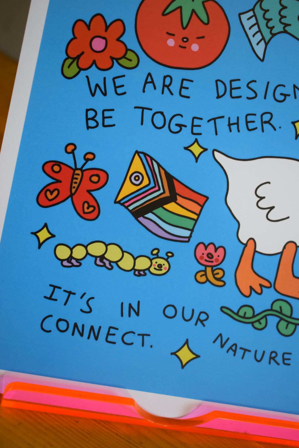 PERFECTLY IMPERFECT - A4 art print "We are designed to be together" *MISPRINT*