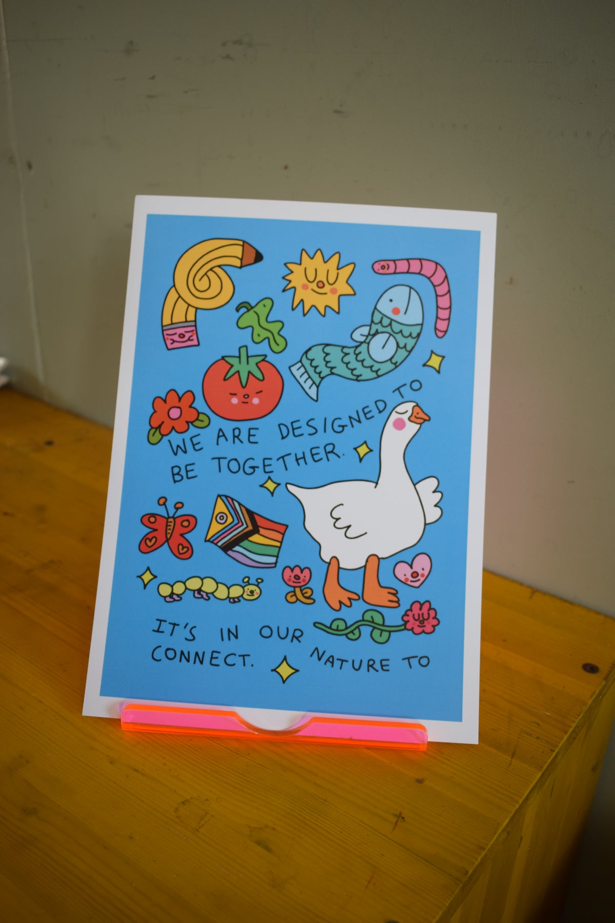 PERFECTLY IMPERFECT - A4 art print "We are designed to be together" *MISPRINT*