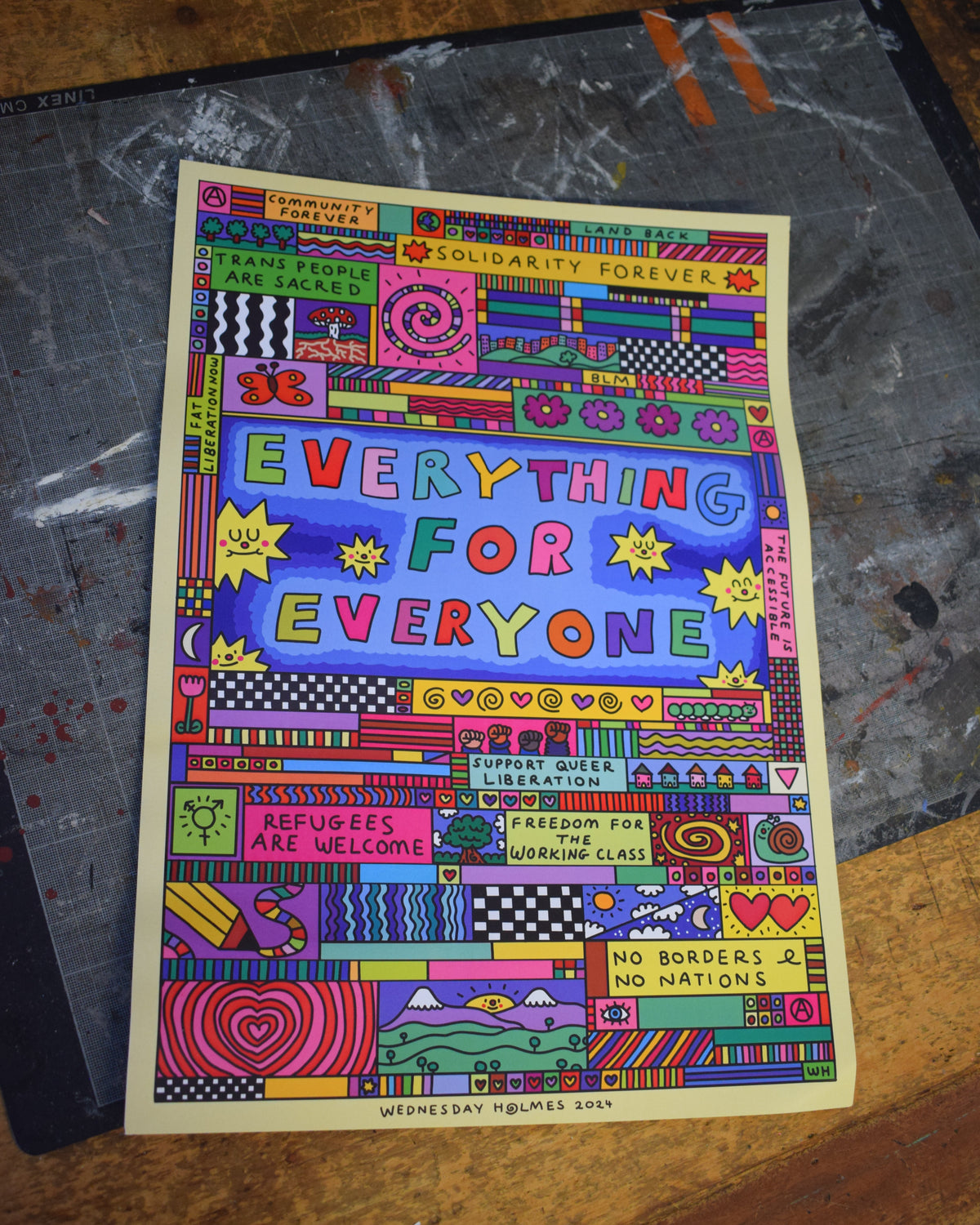 PERFECTLY IMPERFECT - A3 print "everything for everyone"