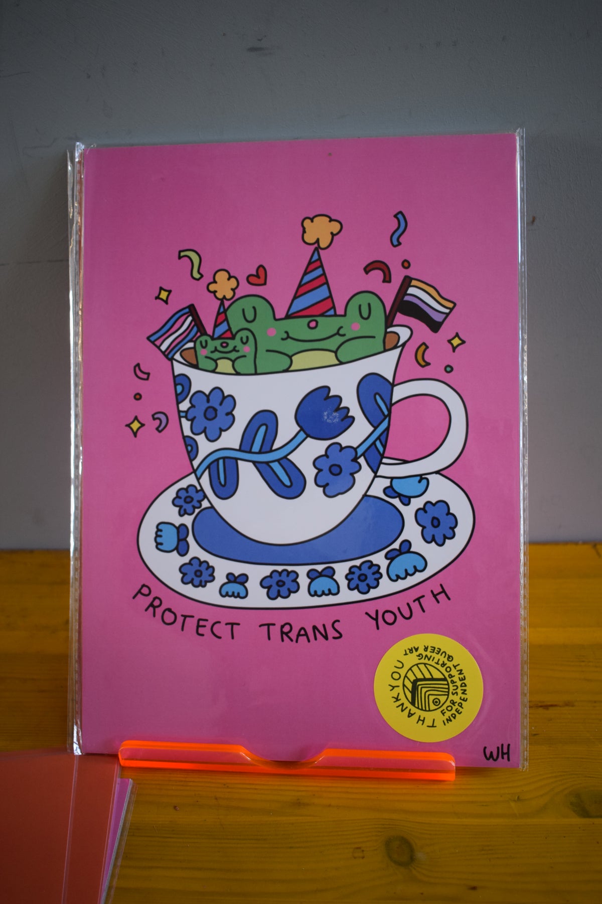 MOVING ON - "protect trans youth" a4 print