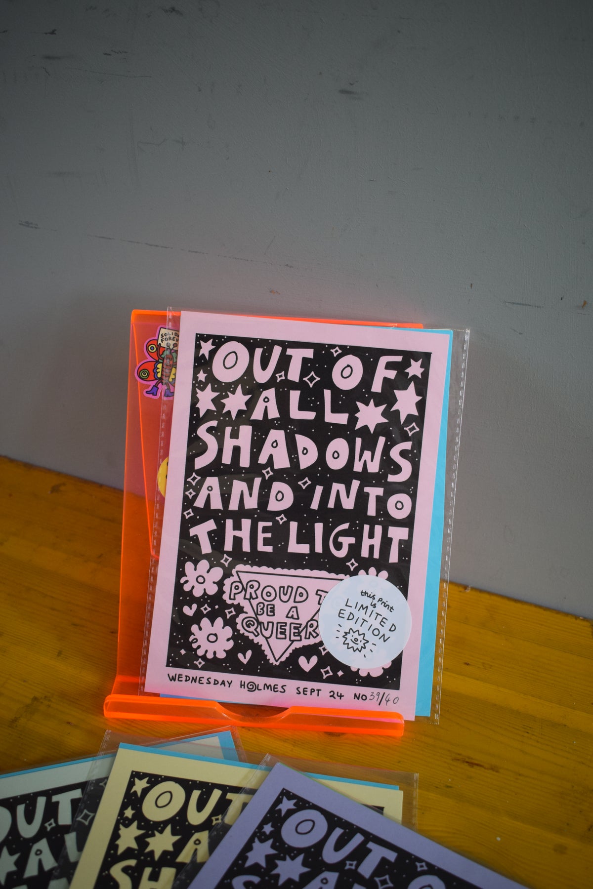 I'M A RARE FIND - limited edition A5 print "out of all shadows and into the light"