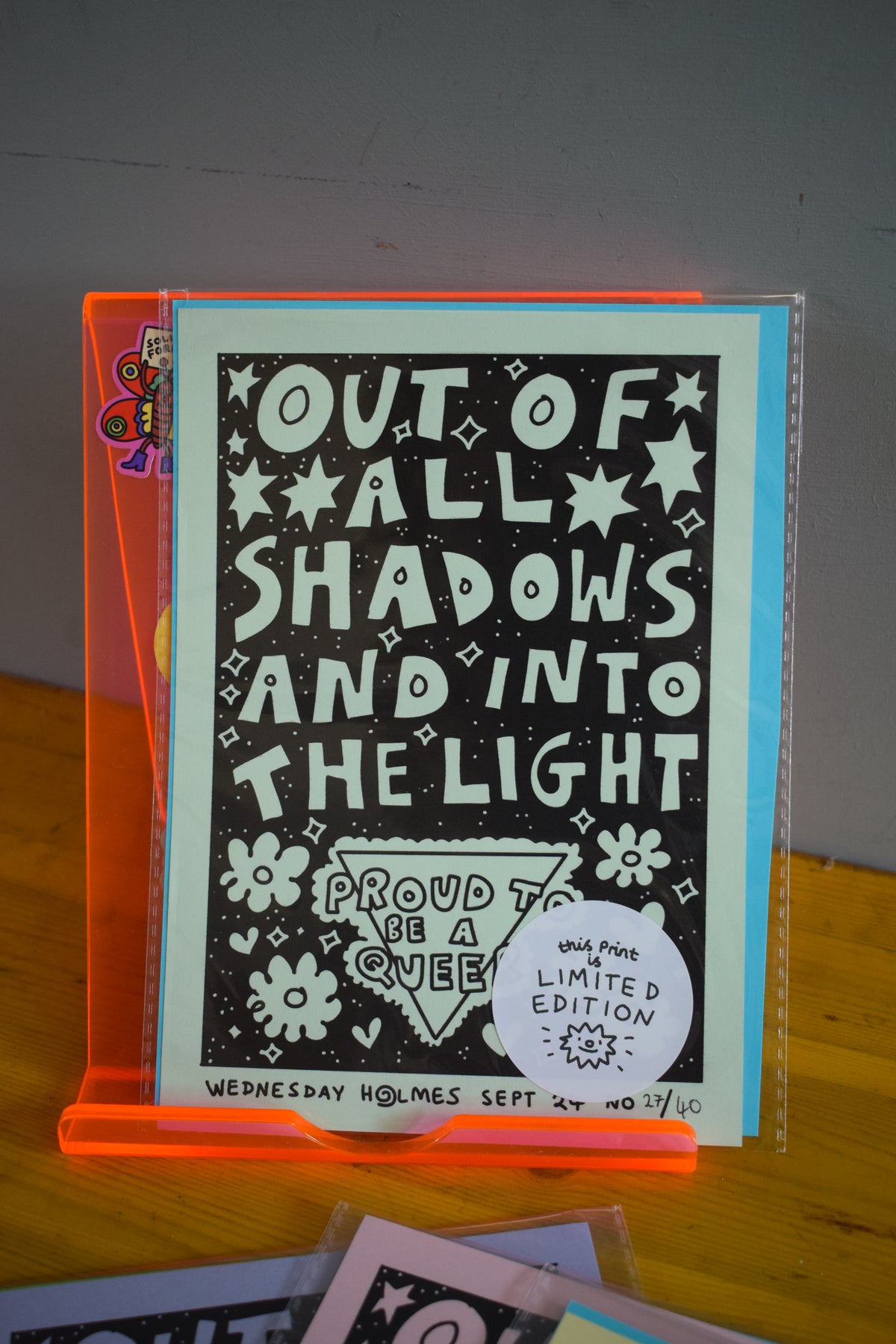 I'M A RARE FIND - limited edition A5 print "out of all shadows and into the light"