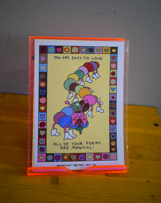 I'M A RARE FIND - "you are easy to love, all of your forms are magical" A5 print