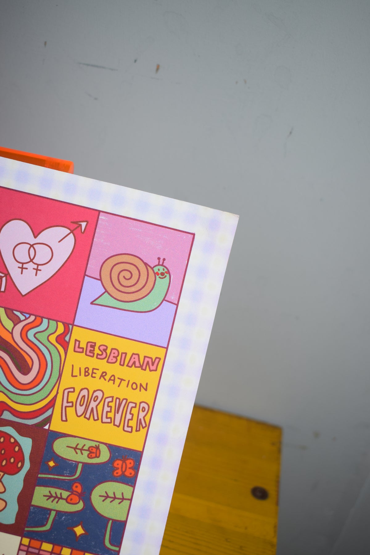 PERFECTLY IMPERFECT - ex-display A4 print "i love being a dyke"