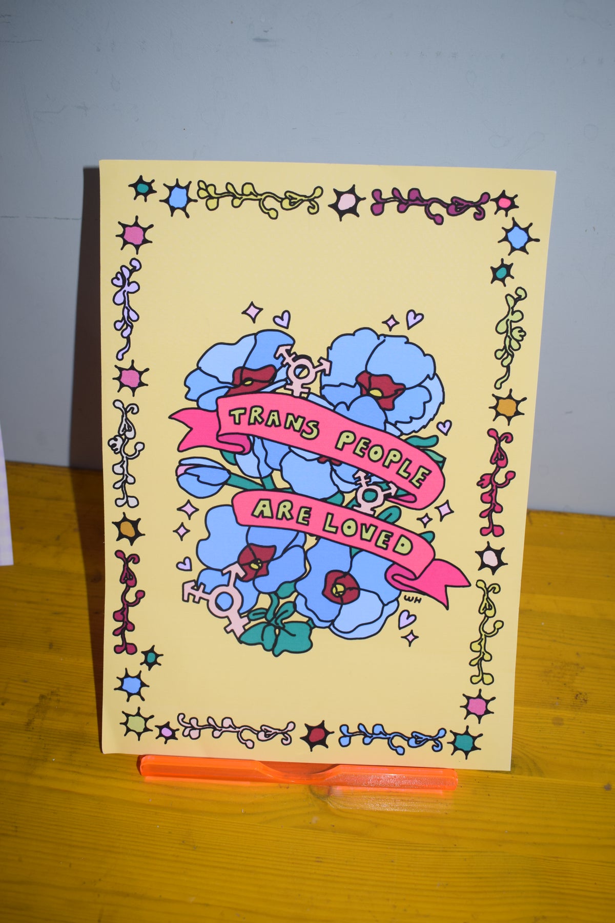 PERFECTLY IMPERFECT - "trans people are loved" a4 print