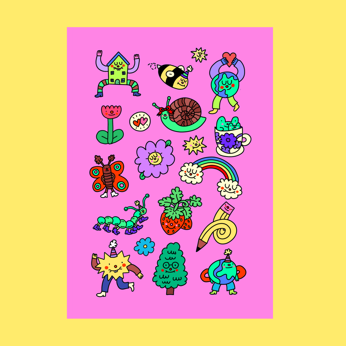 Lovely things - a6 mini print