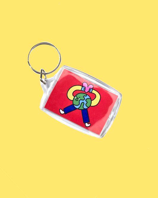 You deserve the world Keyring