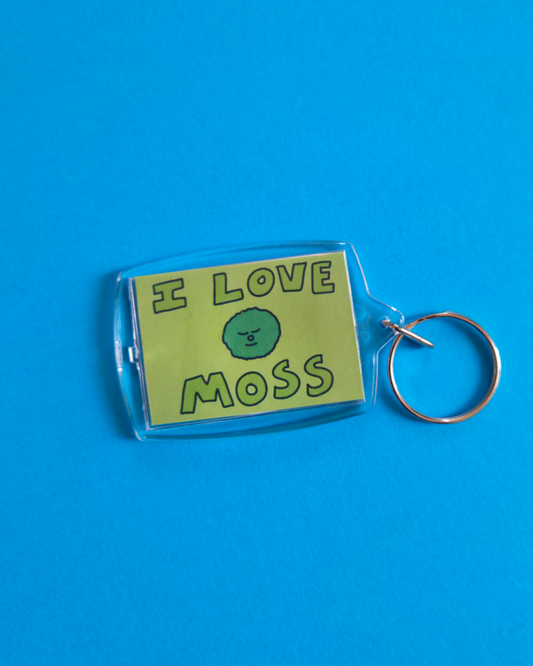 I love moss Keyring