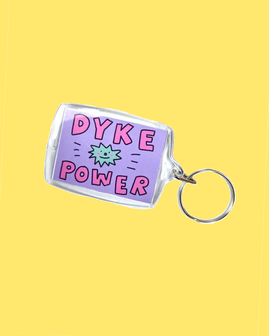 Dyke power Keyring